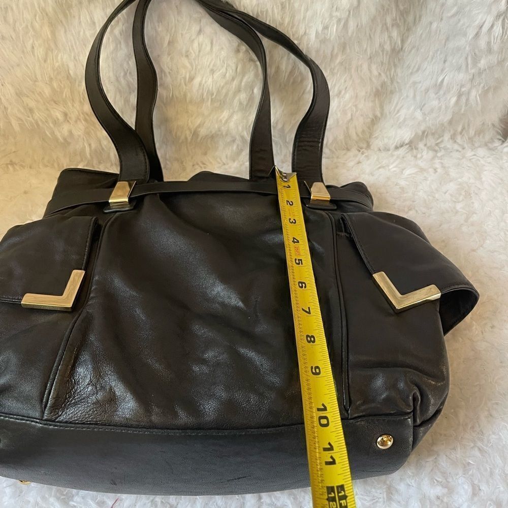 Authentic Michael Kors Beverly soft leather black drawstring satchel - Picture 6 of 12